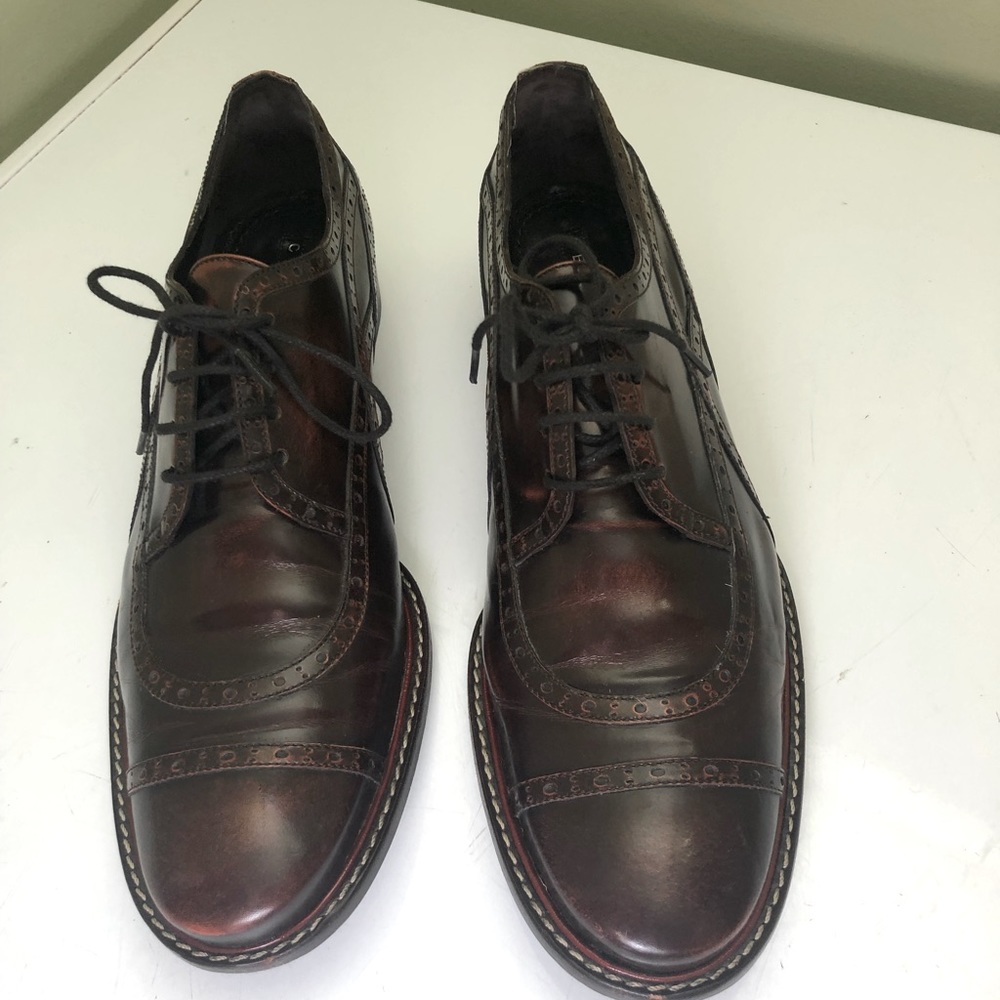 CELINE Shoes vintage - brown with hints of burnt orange tones.